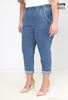 Picture of PLUS SIZE ELASTICATED STRETCH DENIM THREE QUARTER